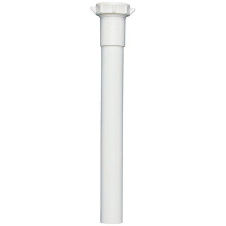 PLUMB PAK Pipe Extension Tube, 114 x 114 in, 6 in L, SlipJoint, Plastic, White PP944W